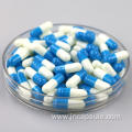 Size 0 Blue white empty capsule